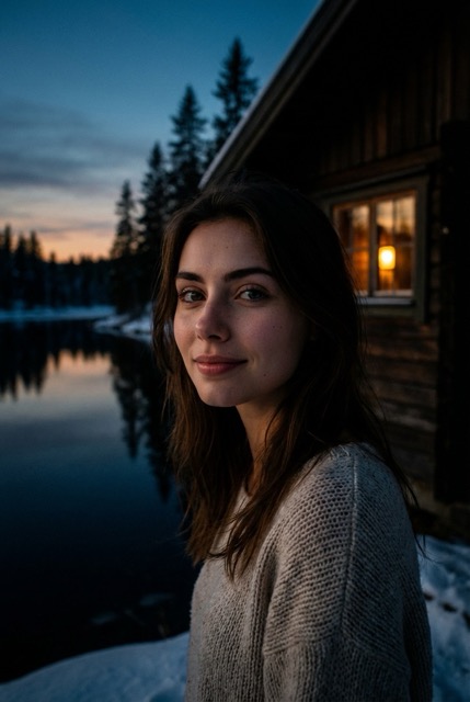 Северный пейзаж после заката